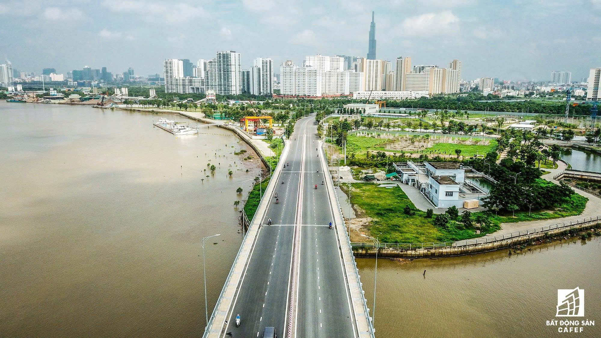 Góc nhìn từ Đảo Kim Cương về khu tái định cư